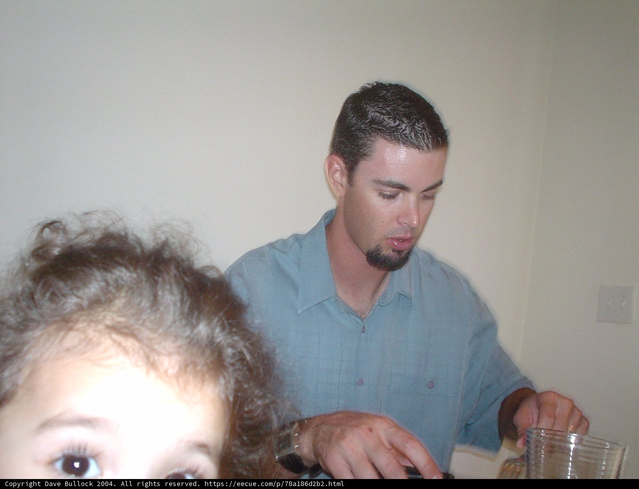Father and Son Bonding over a Drink