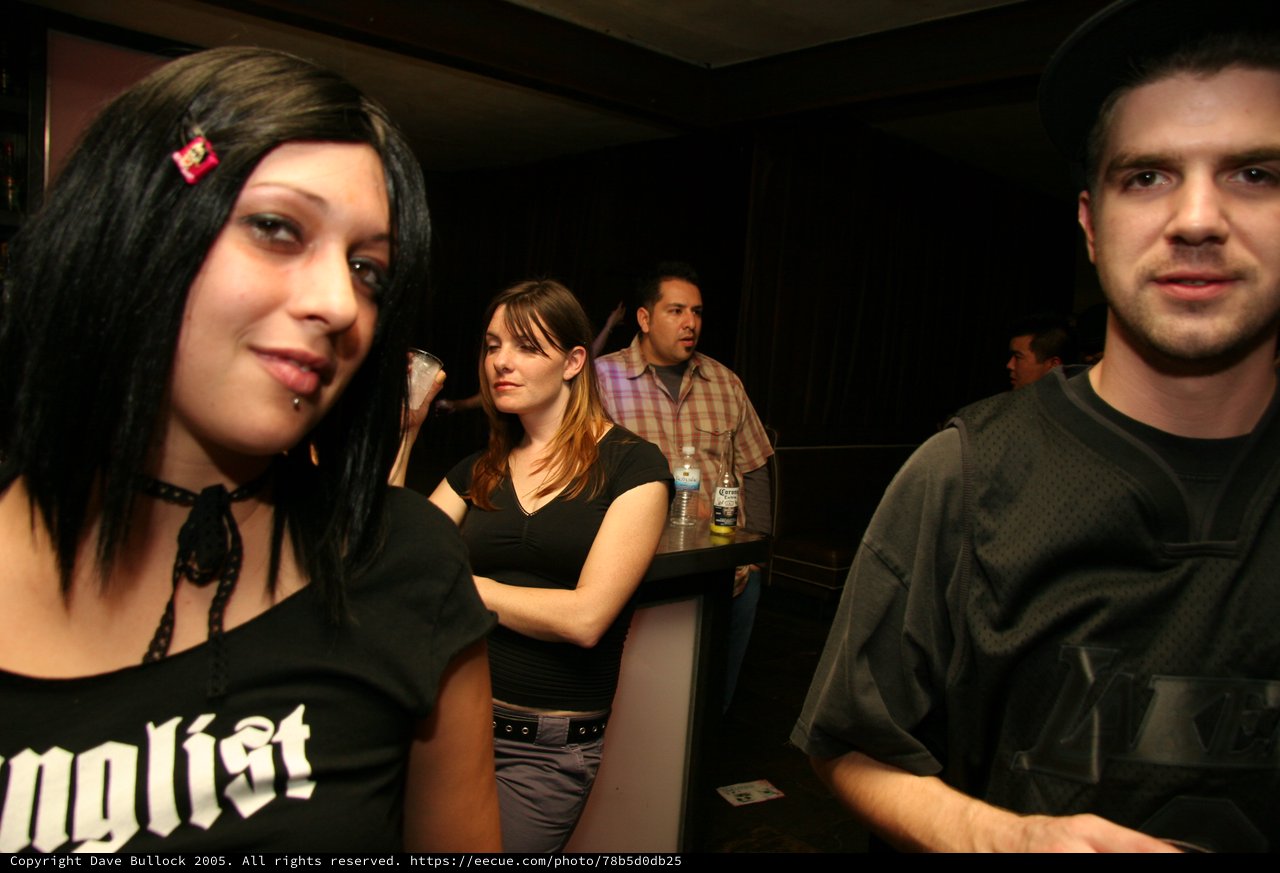 Goth Night Out at a Dark Nightclub Bar