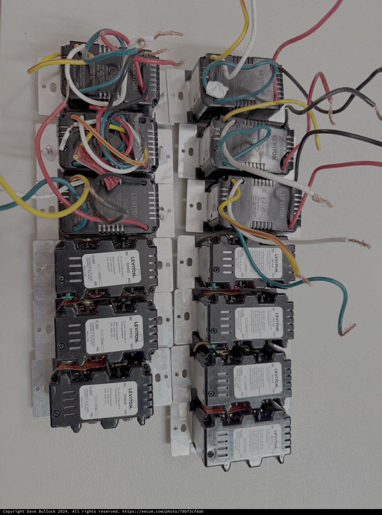 Complex Lutron Electrical Control Panel Array