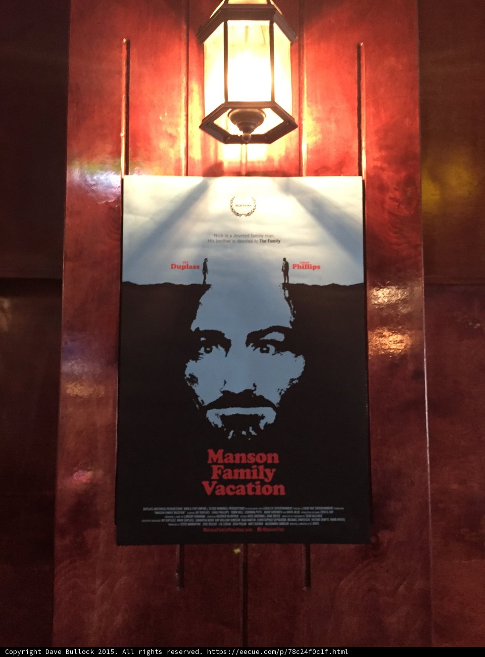 Manson Family Vacation Poster at SXSW Premiere