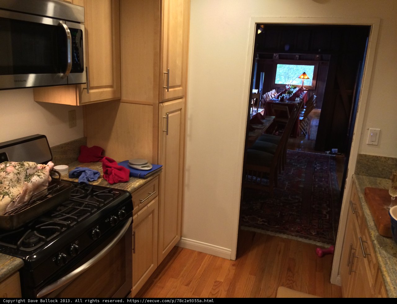 Modern Kitchen with Hardwood Flooring