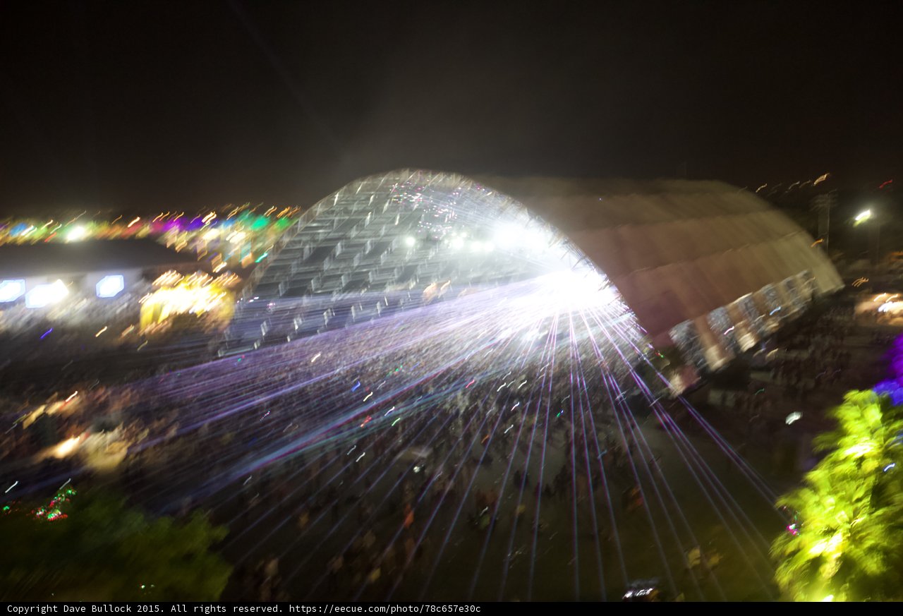 Lights and Crowd at Coachella