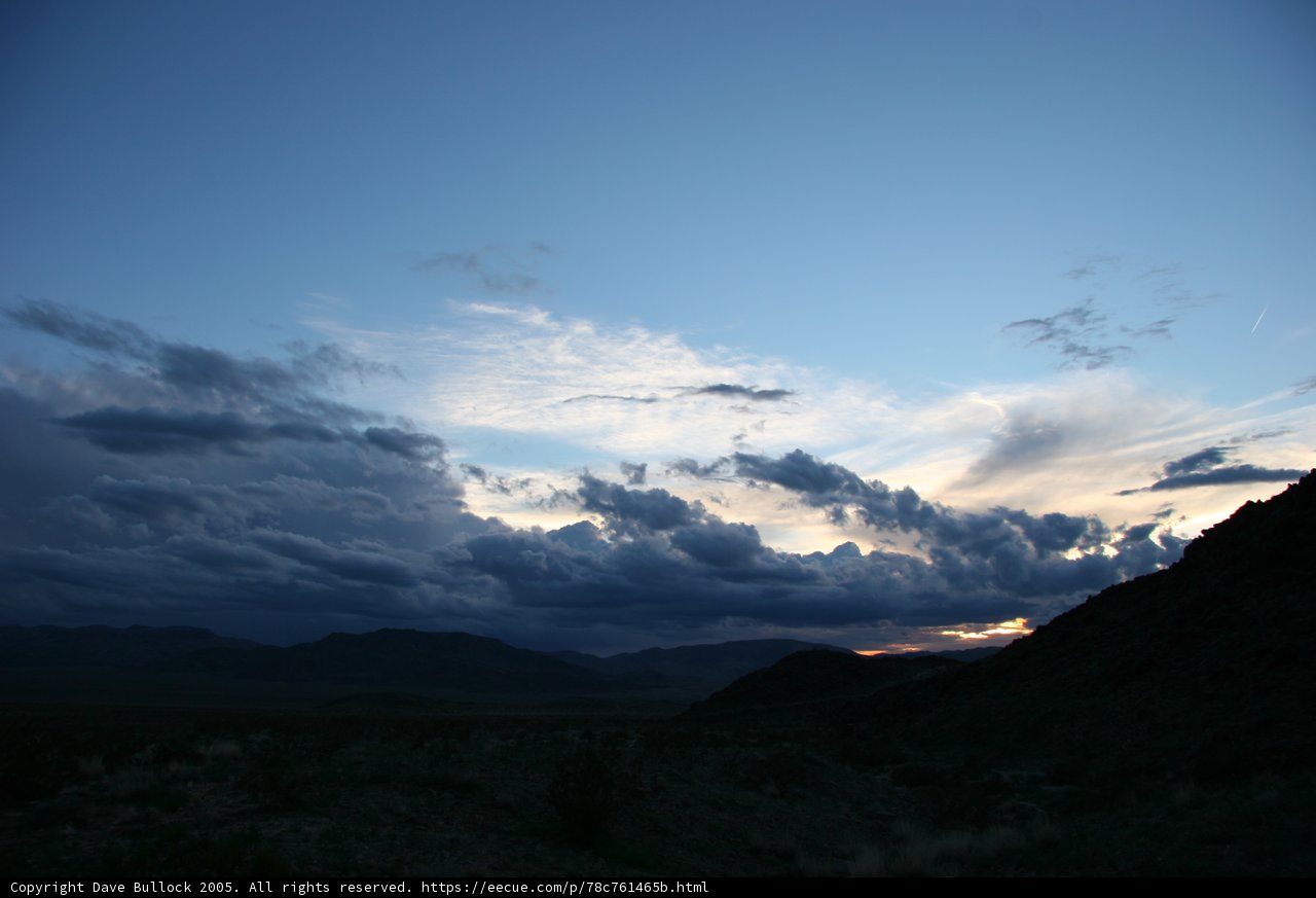 Clouds Over the Desert