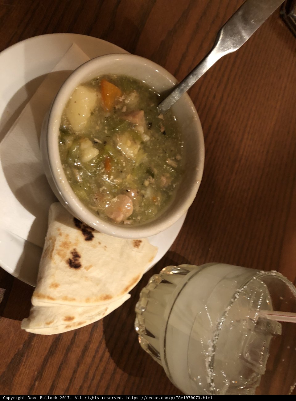 Comforting Soup and Warm Tortilla