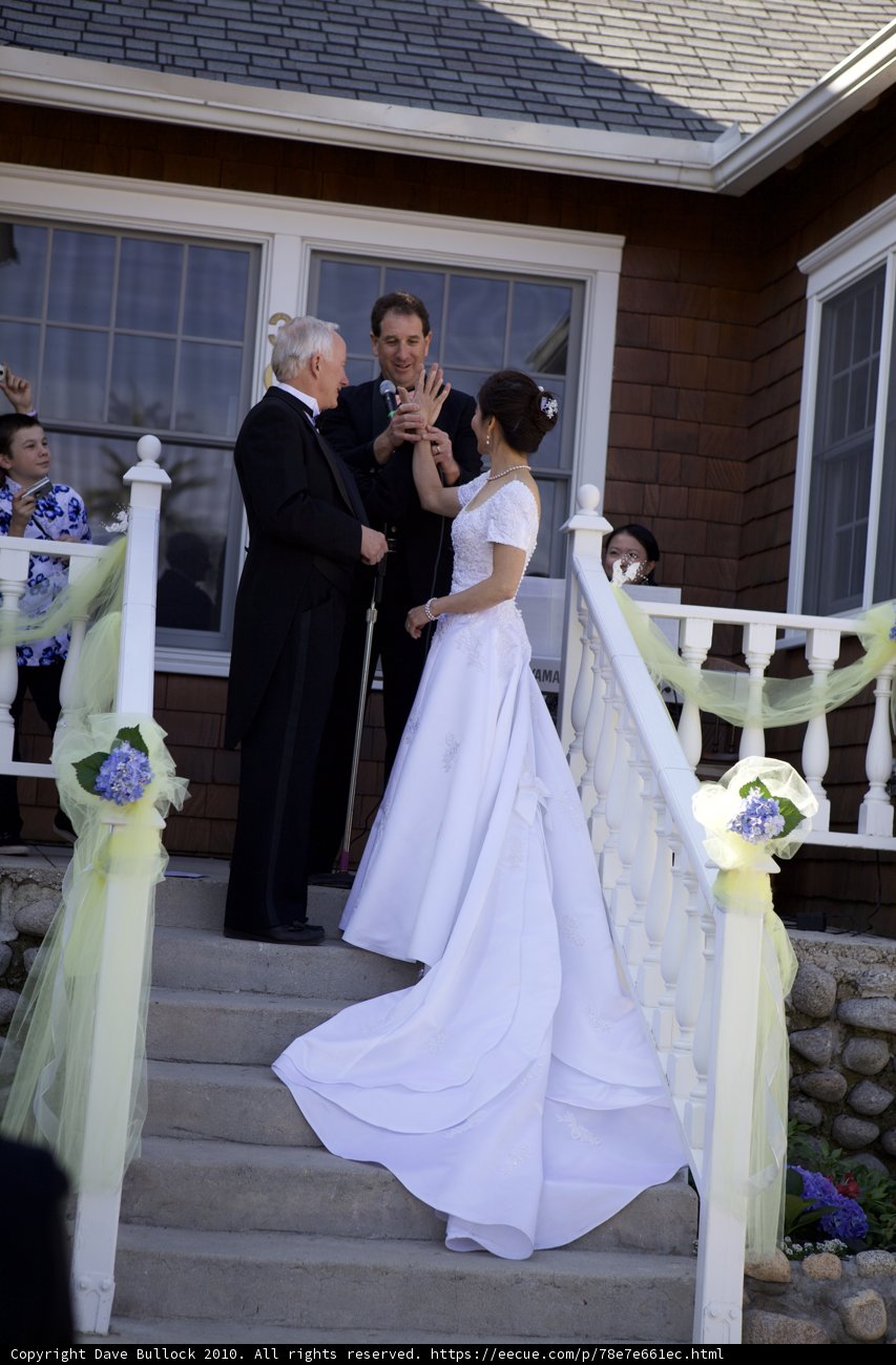 Sonny and his bride on their wedding day