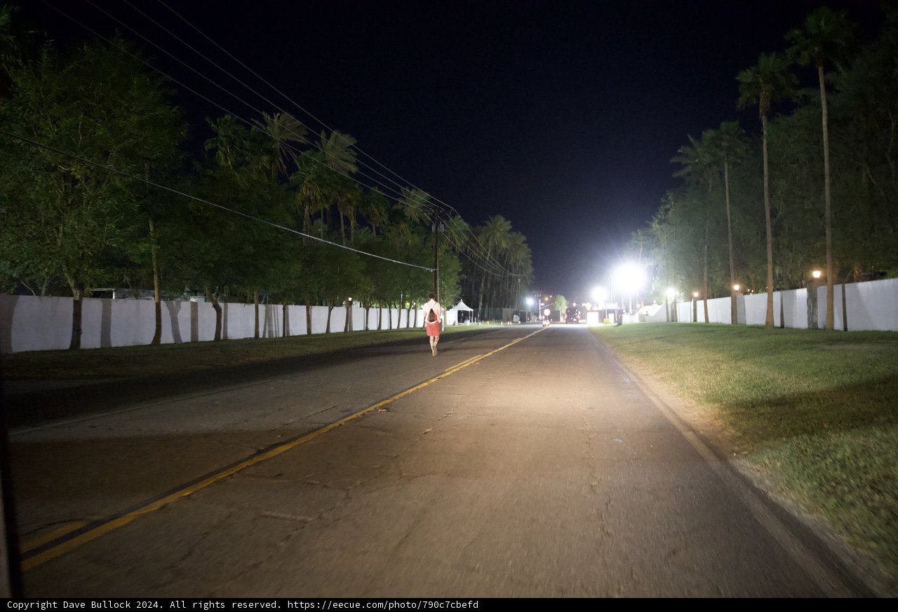 Nighttime Stroll to Coachella 2024