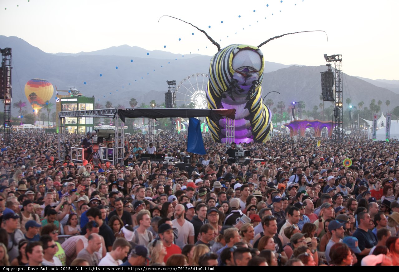 Massive Crowd at Coachella Music Festival