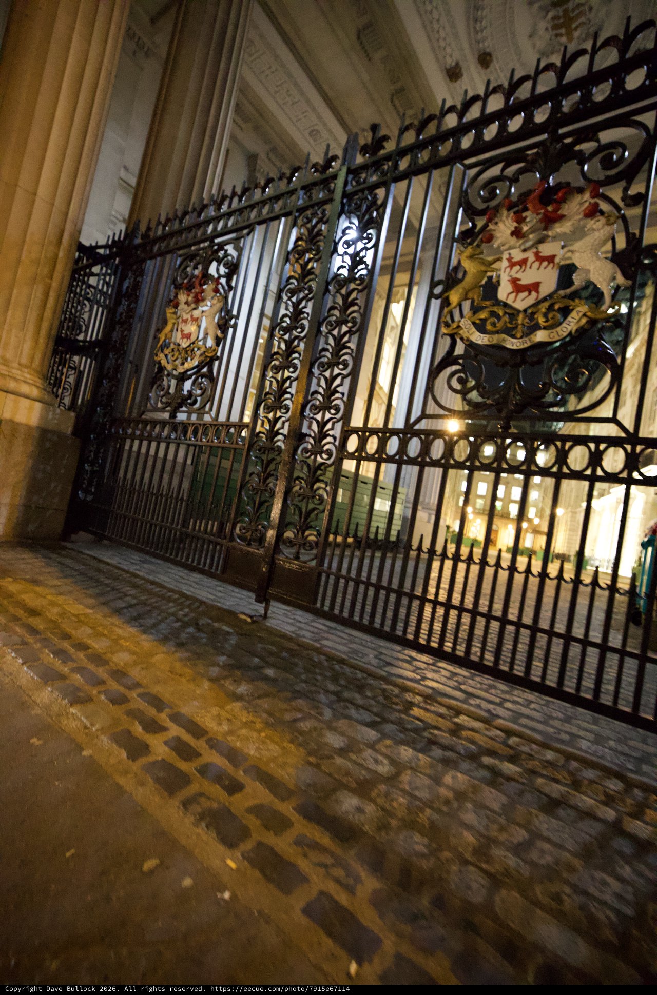 Ornate Gates of a Historic London Institution