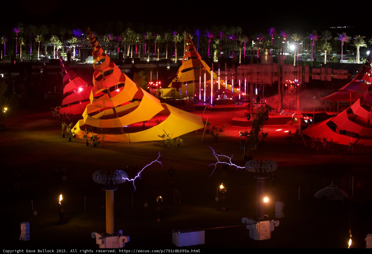Circus-inspired Tent Glows in the Night