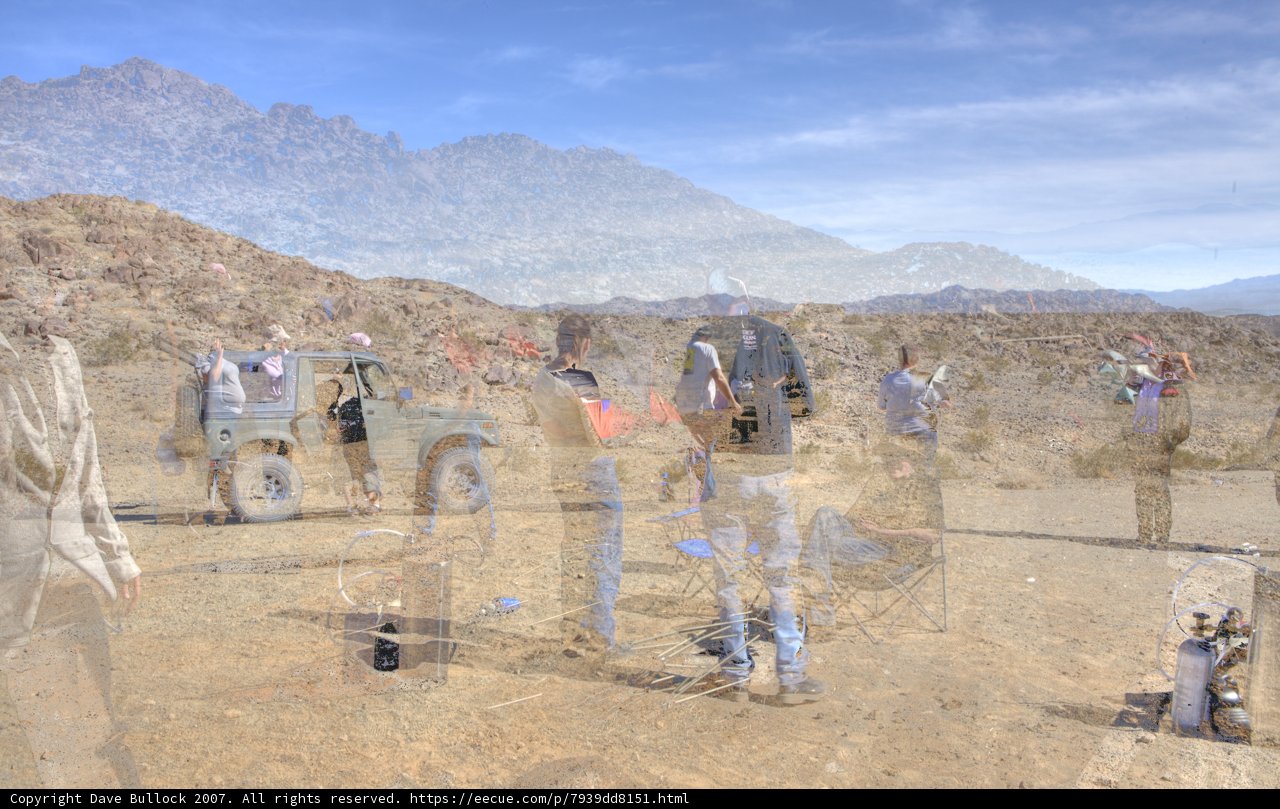 Group excursion to the desert