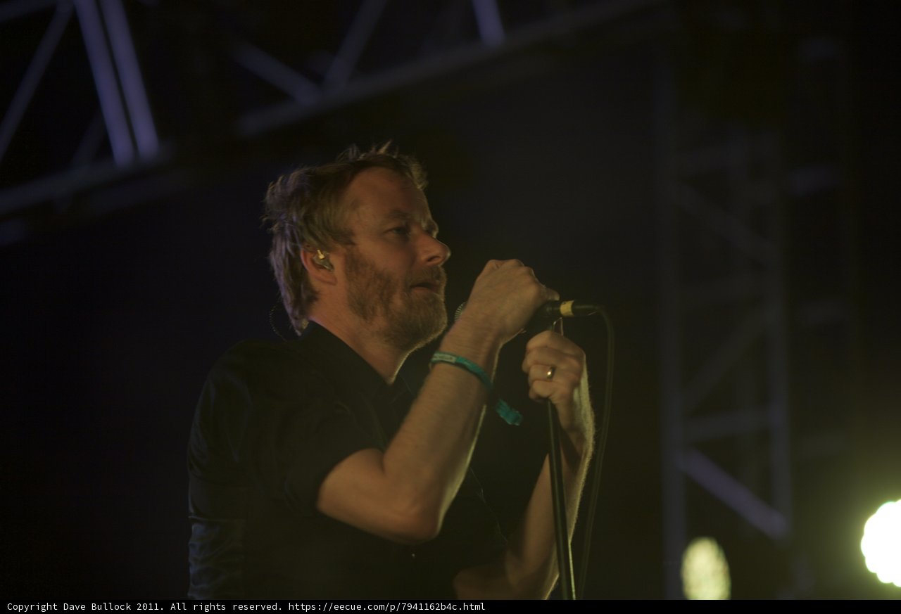 Matt Berninger Rocks Coachella 2011 Stage