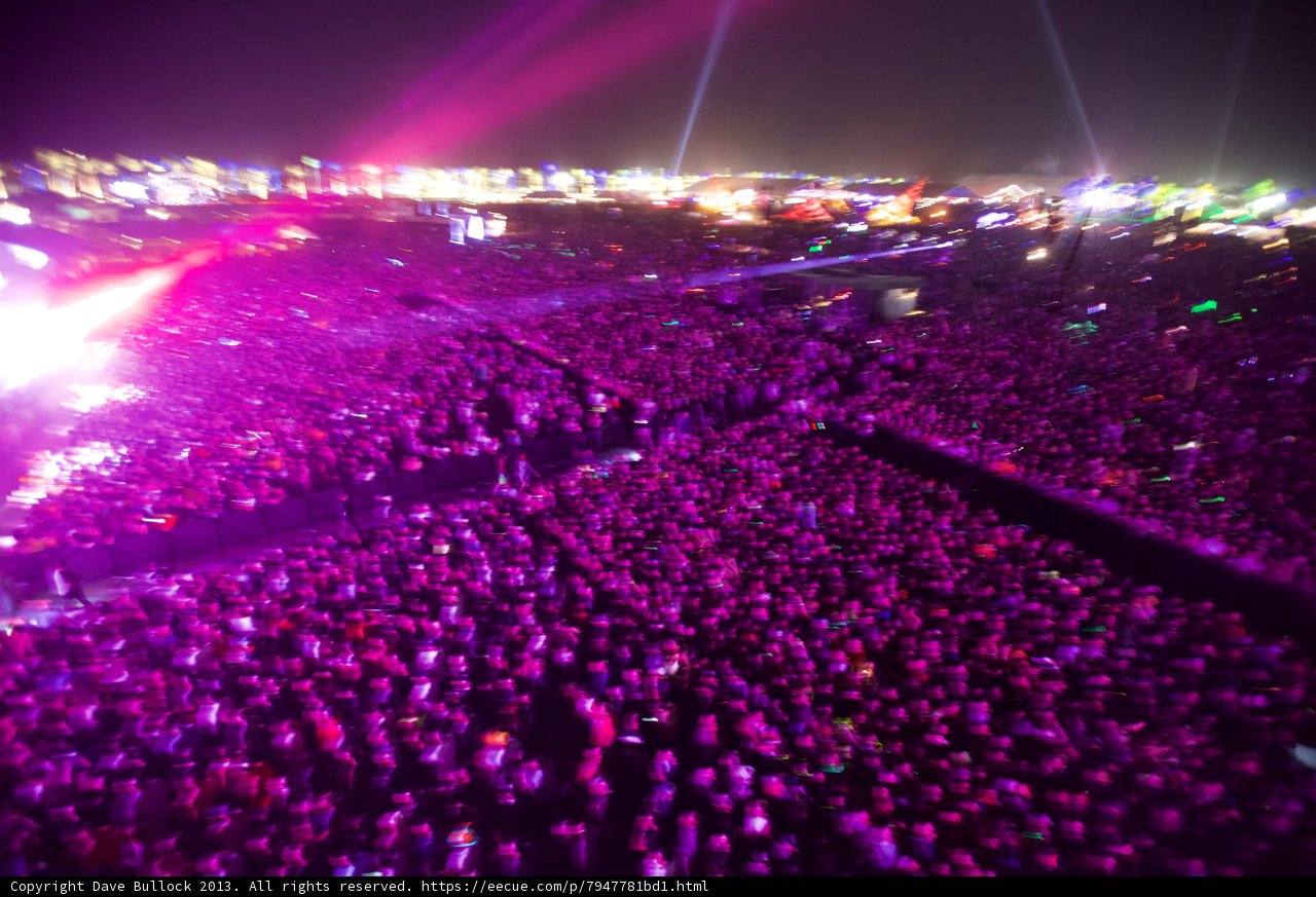 Illuminated Crowd at Coachella Concert