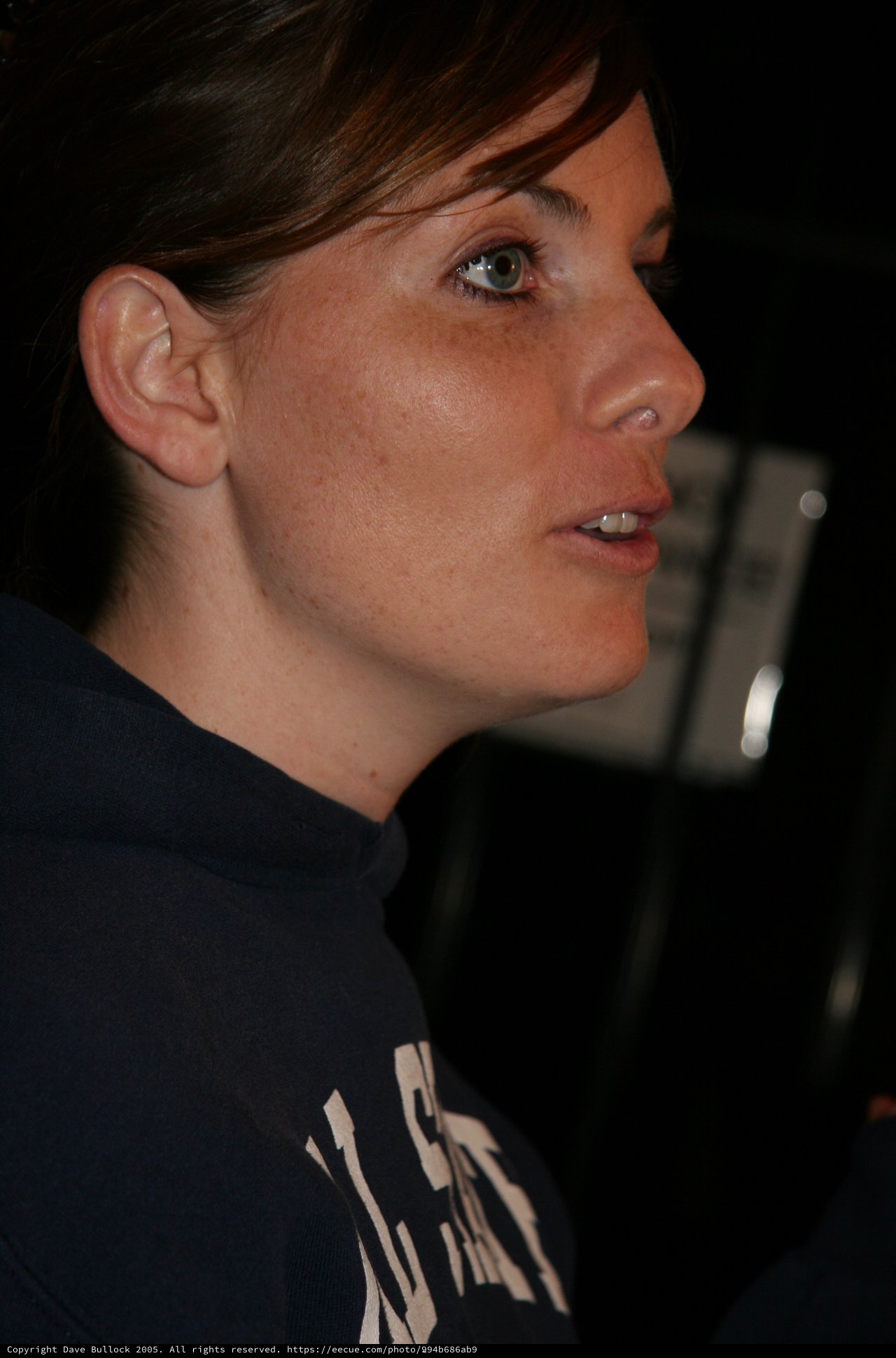 Candid Portrait of Penelope in Dark Setting