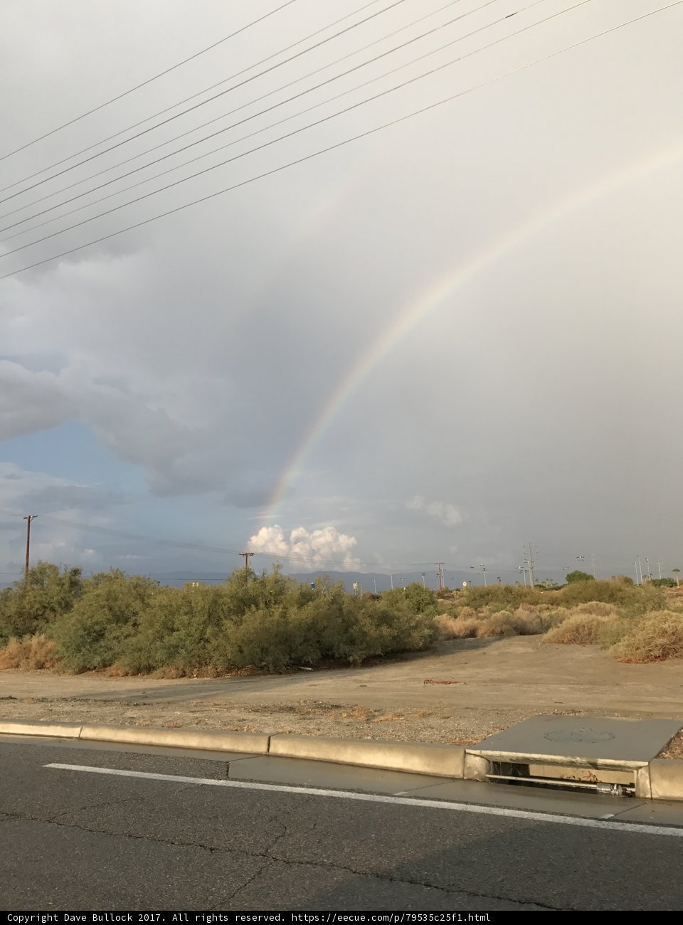 Double Rainbow Over the Desert