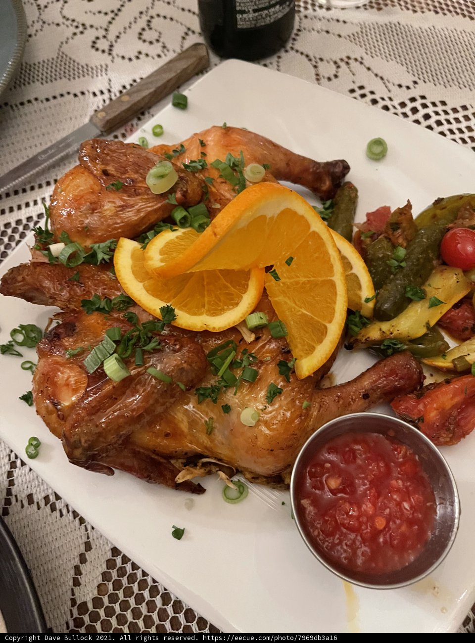 A Colorful Plate of Chicken and Veggies