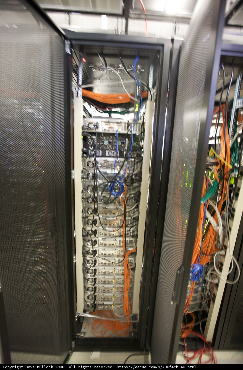 The Wires of the USC Robot Server Rack