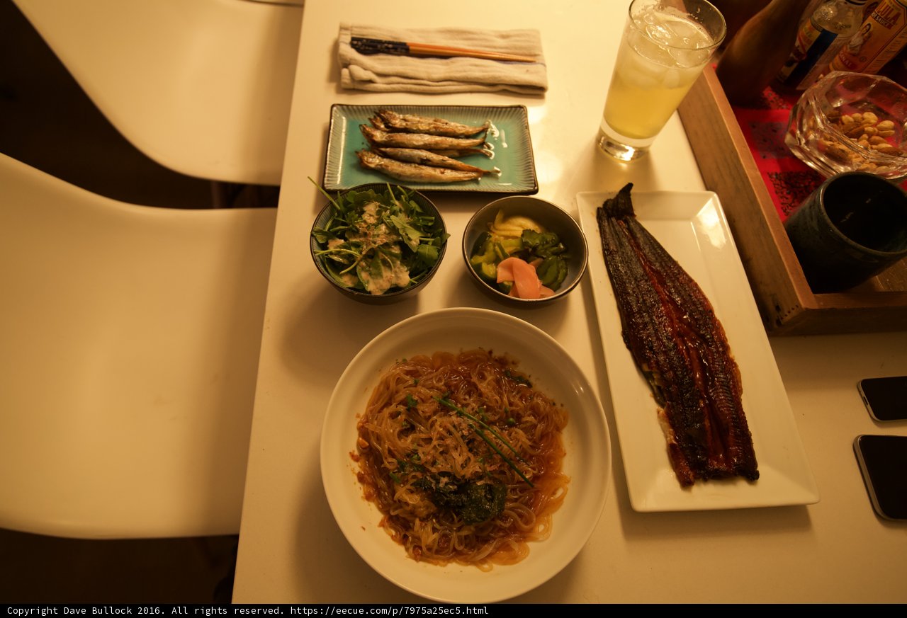 Table full of delicious food and drinks