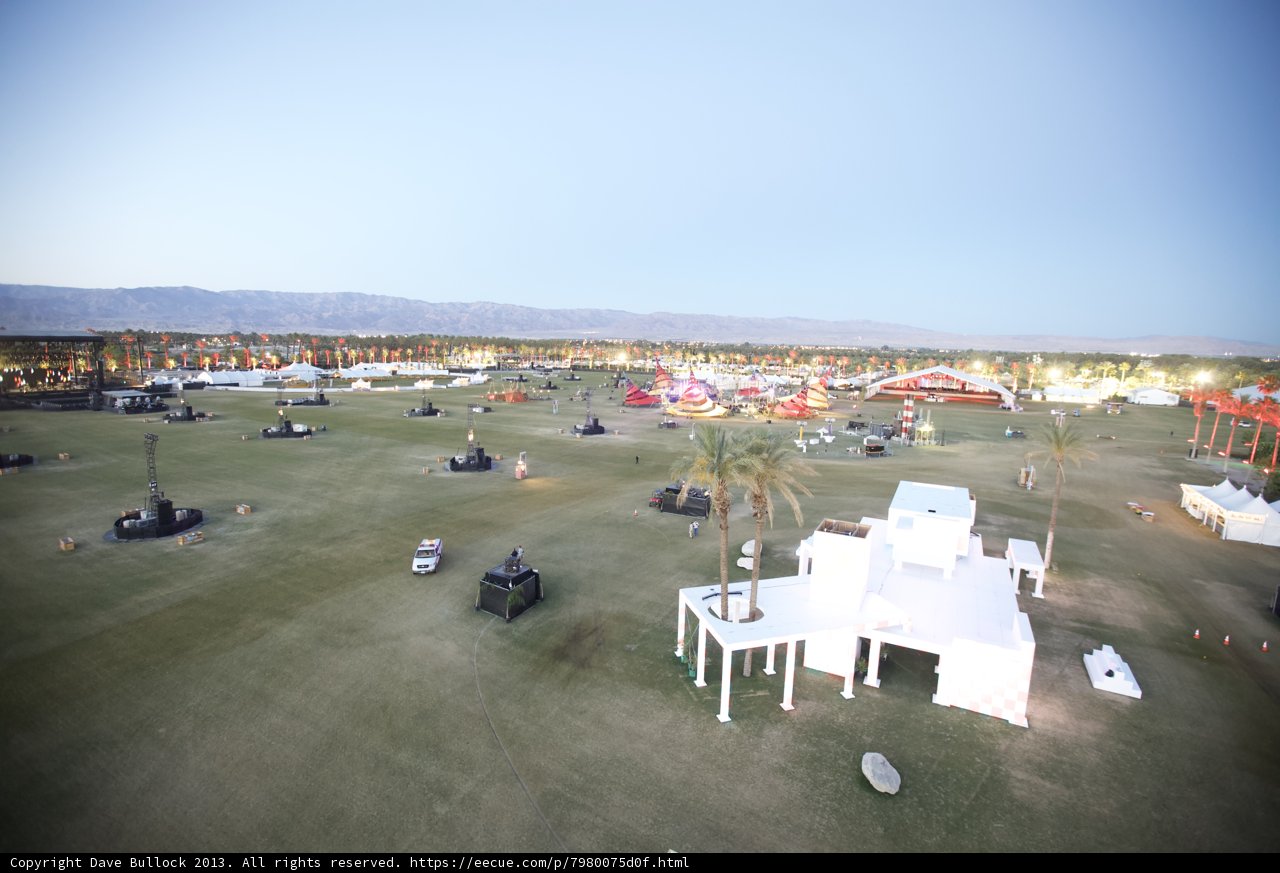 Aerial View of Coachella Grounds