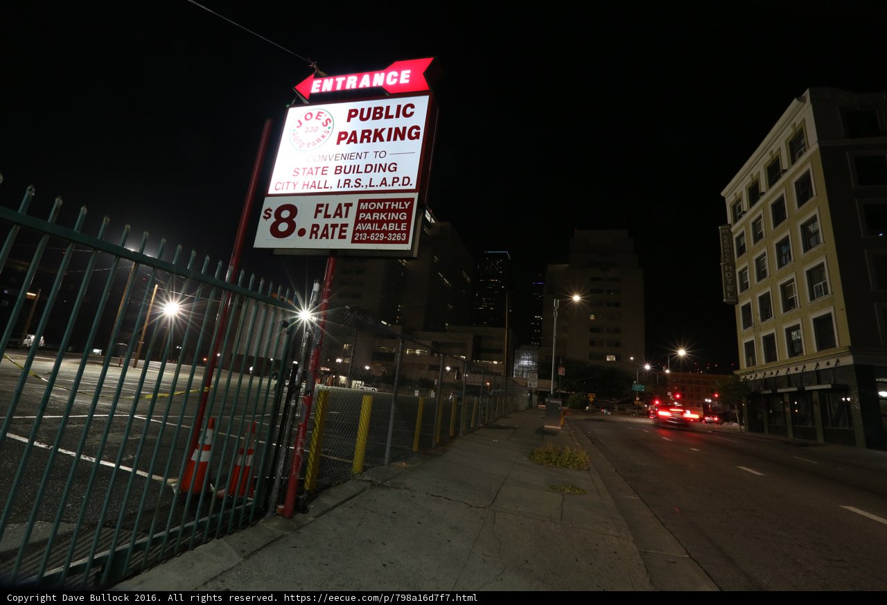 Urban Parking Lot under Night Sky