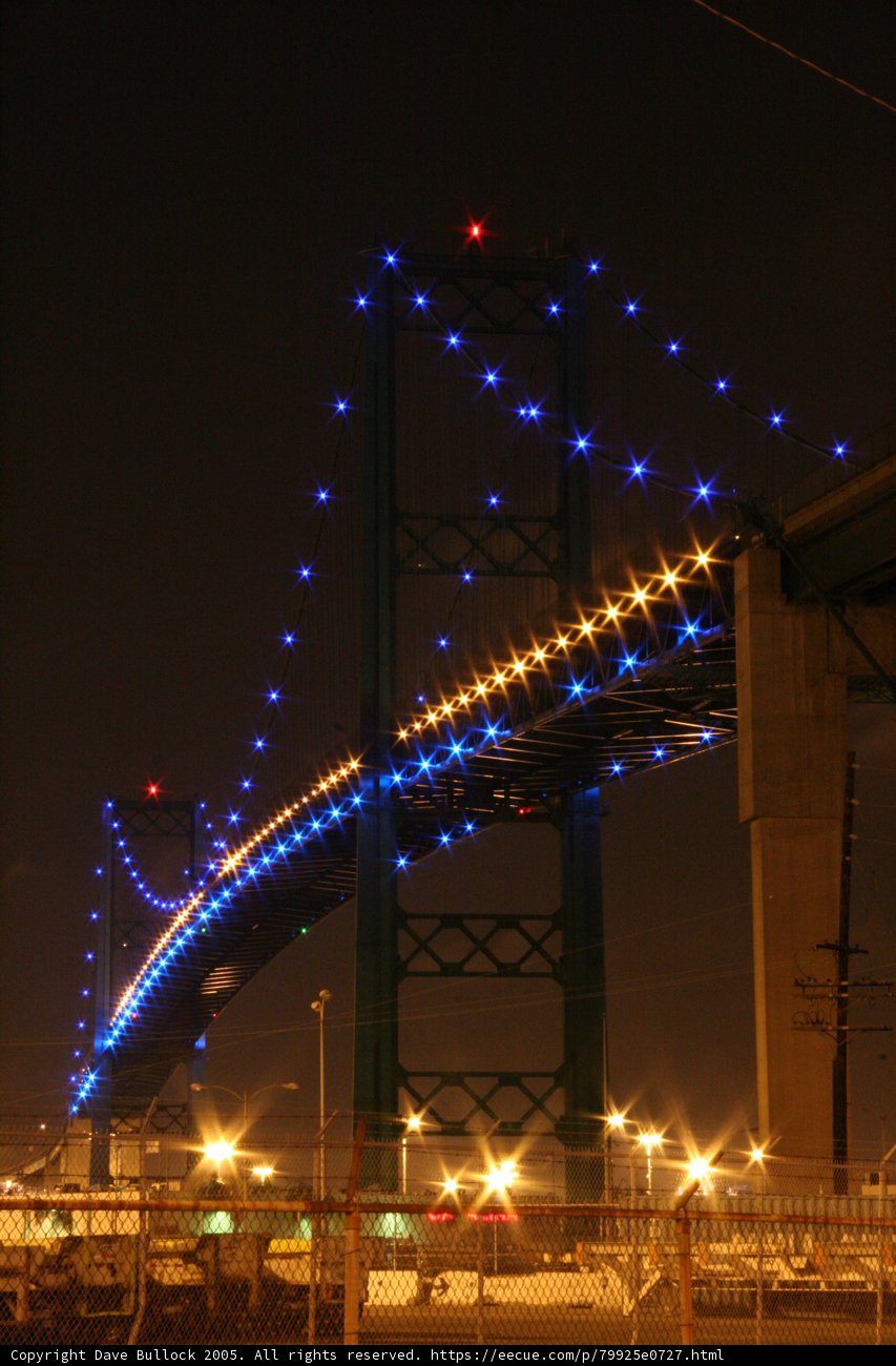 Nighttime Glow on Urban Overpass