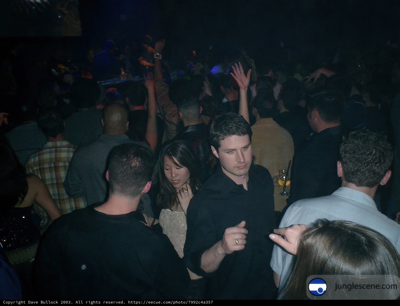 One Person in a Nightclub Crowd