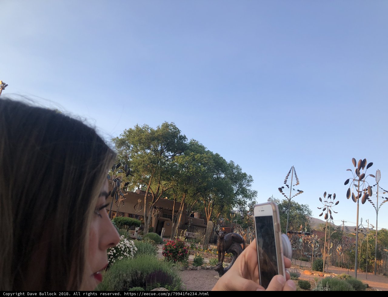 Sculpture Selfie in Santa Fe