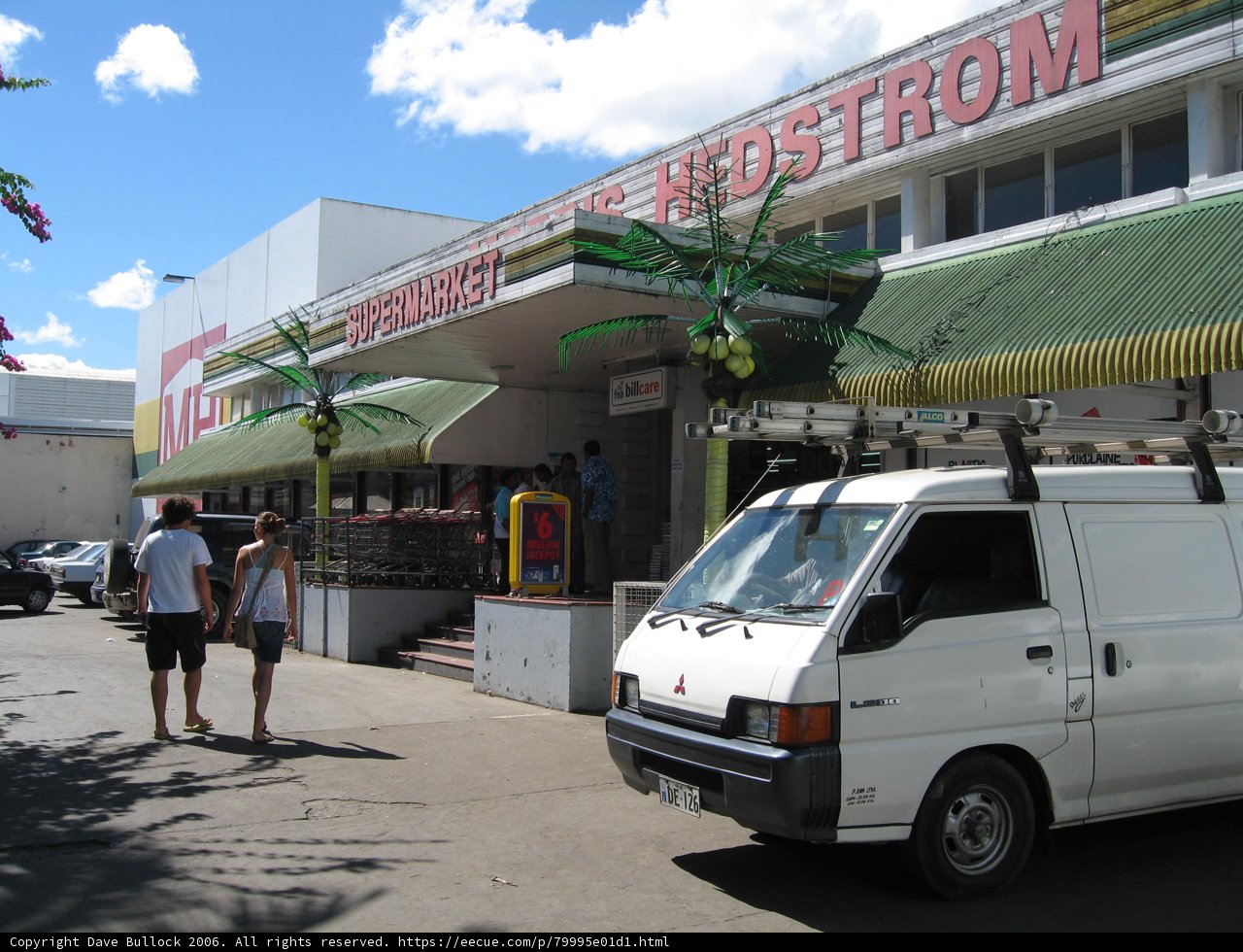 White Van Parked in Front of Store