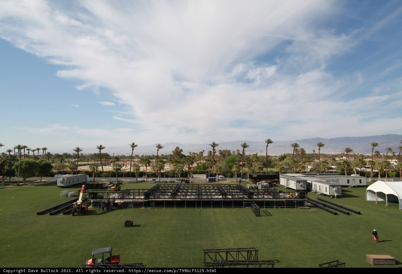 Coachella's Stage on a Grassy Field