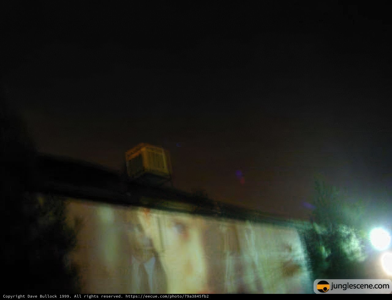 Blurry Building with Illuminating Light