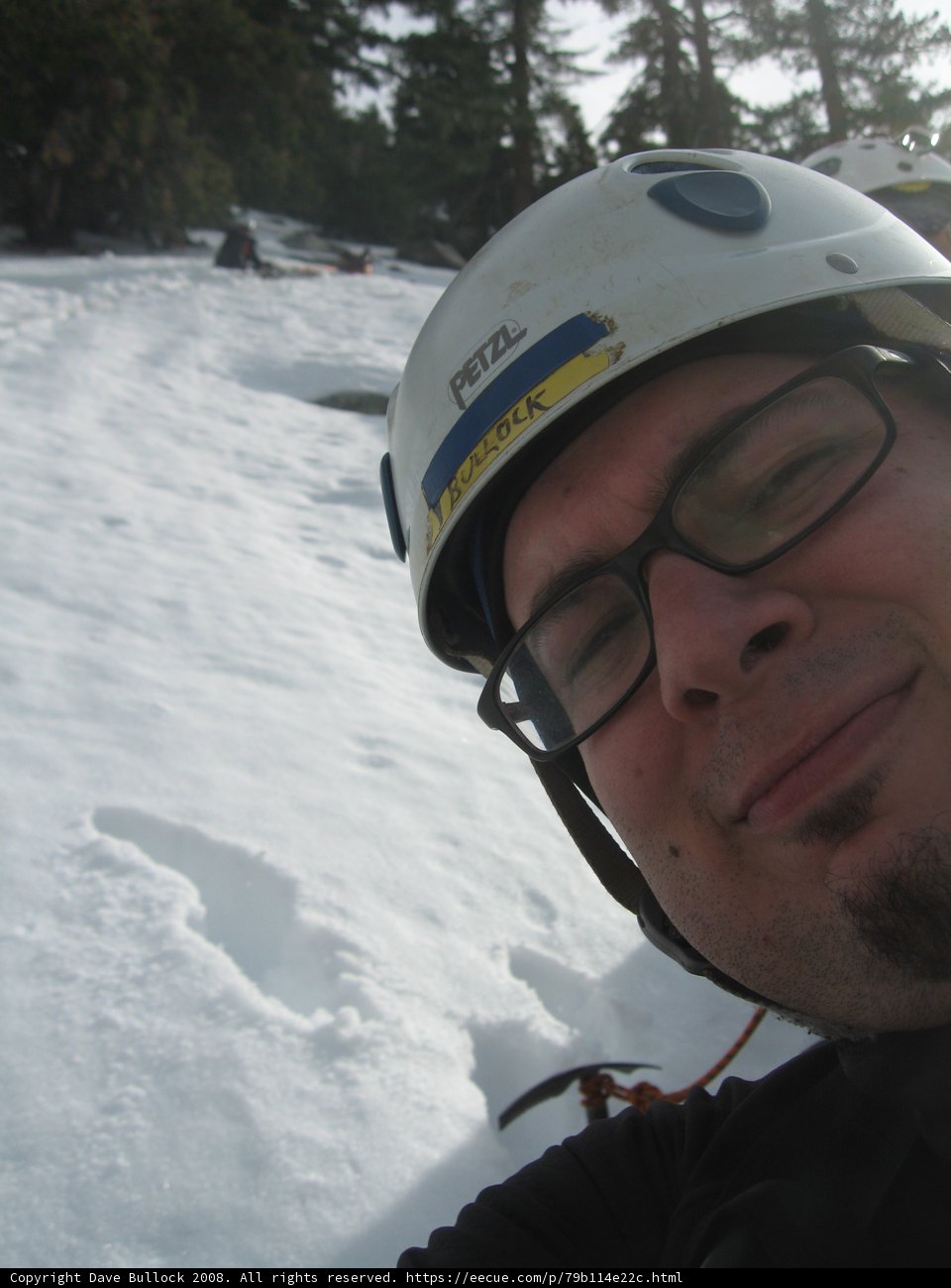 Dave B- Ready to Brave the Elements with his Helmet!