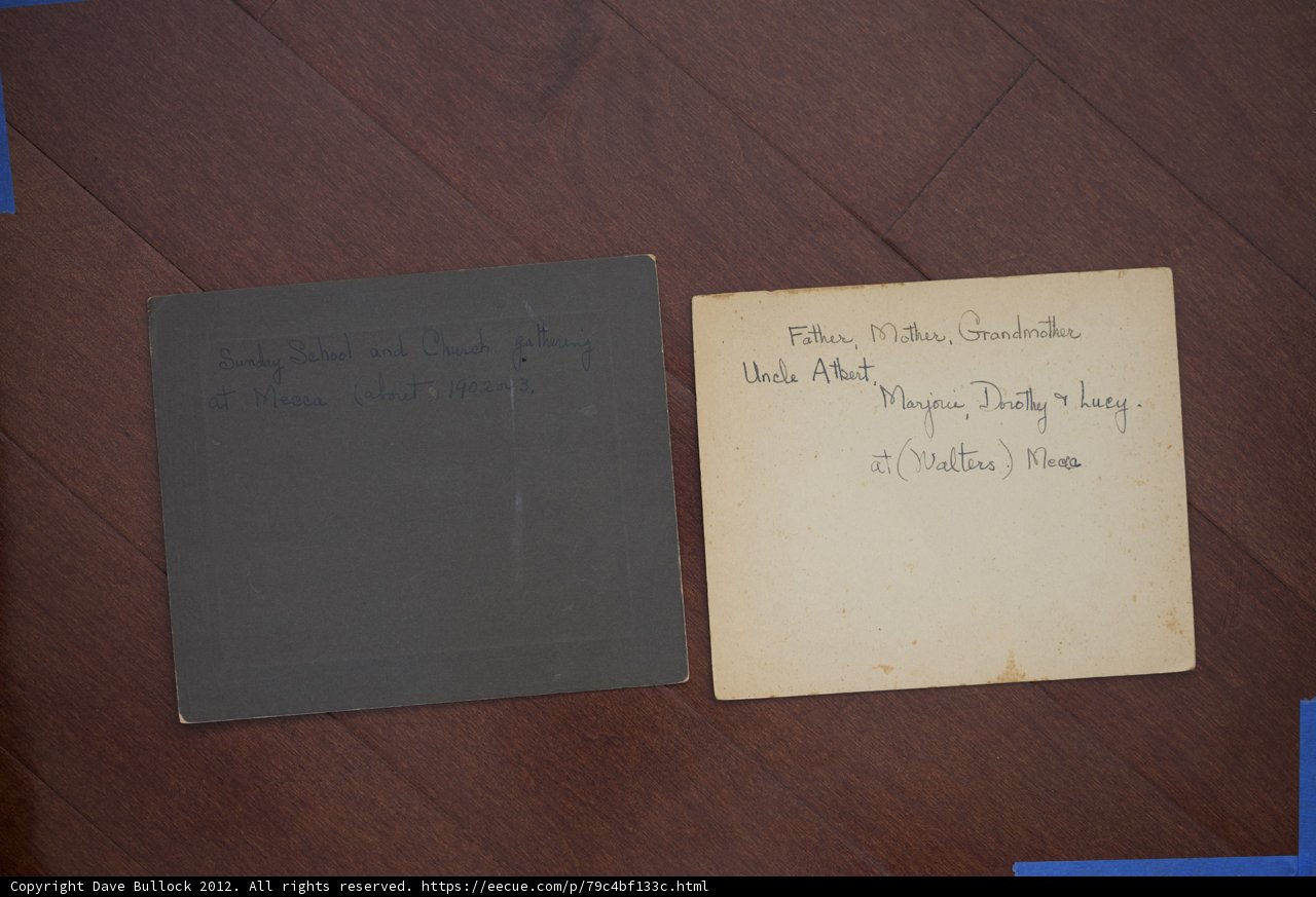 Business Cards and a Handwritten Note
