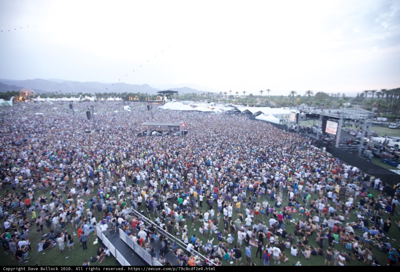 Coachella Sunday Concert Crowd