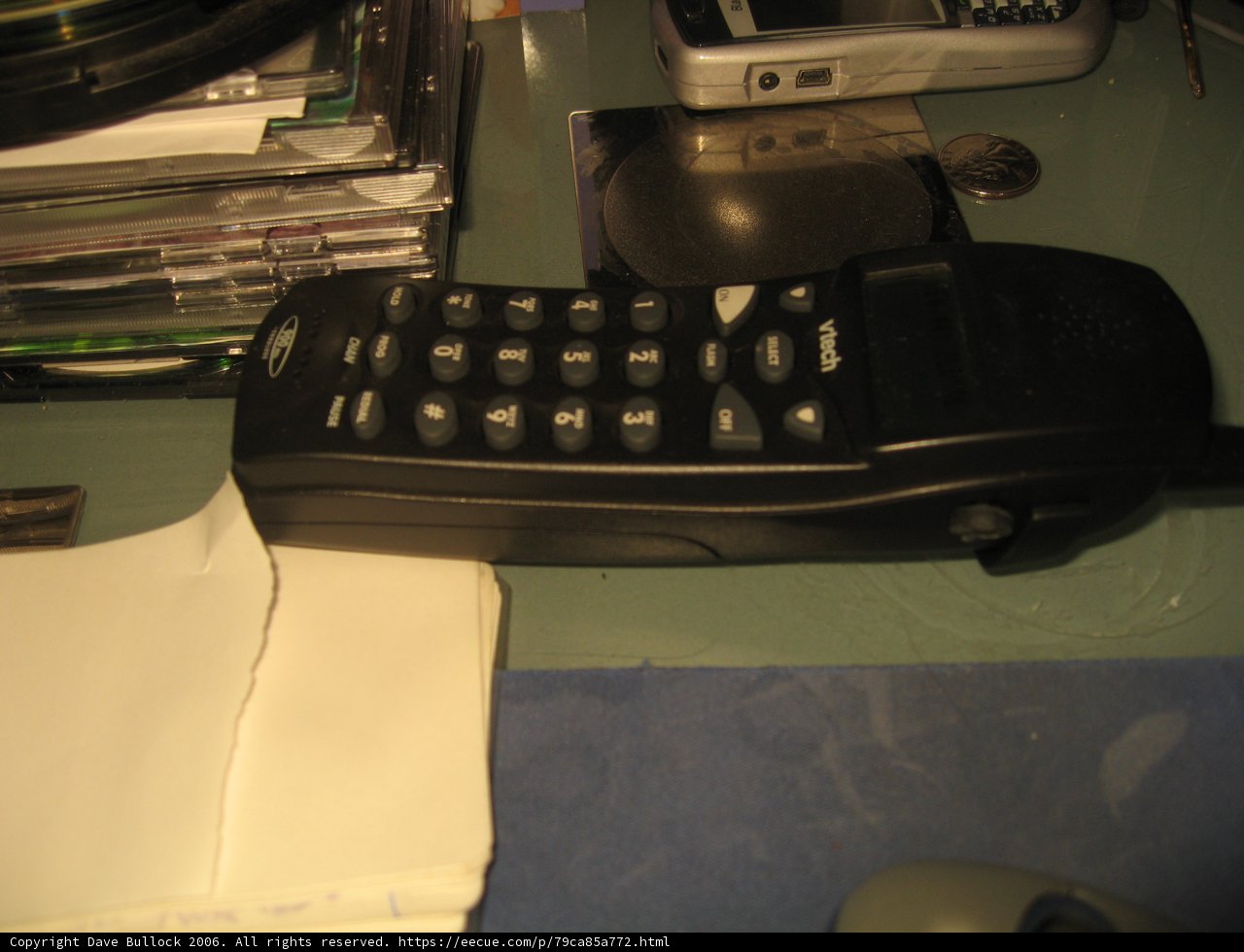 Classic Black Phone on a Table