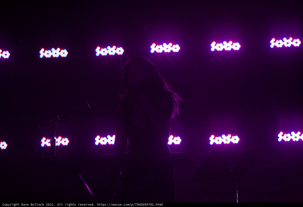 LED Spotlight on Female Musician at Coachella