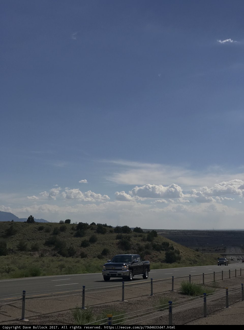 Driving through the Santa Fe Sky