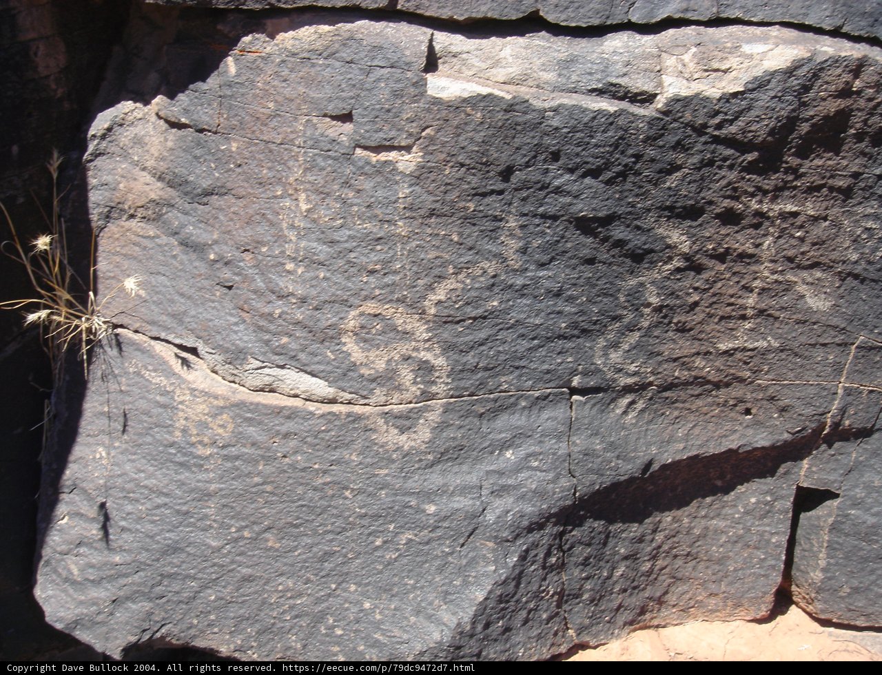 Inscribed Slate Rock on Walkway