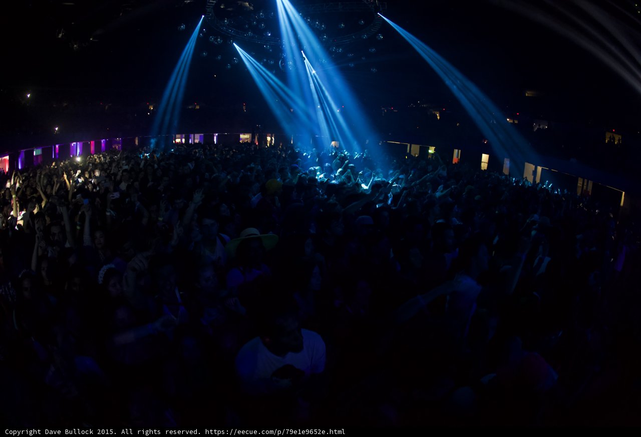 Blue Spotlights Arena