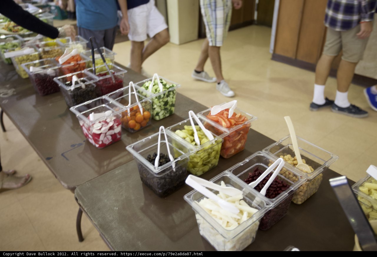 Buffet Table at WBTLA Camp