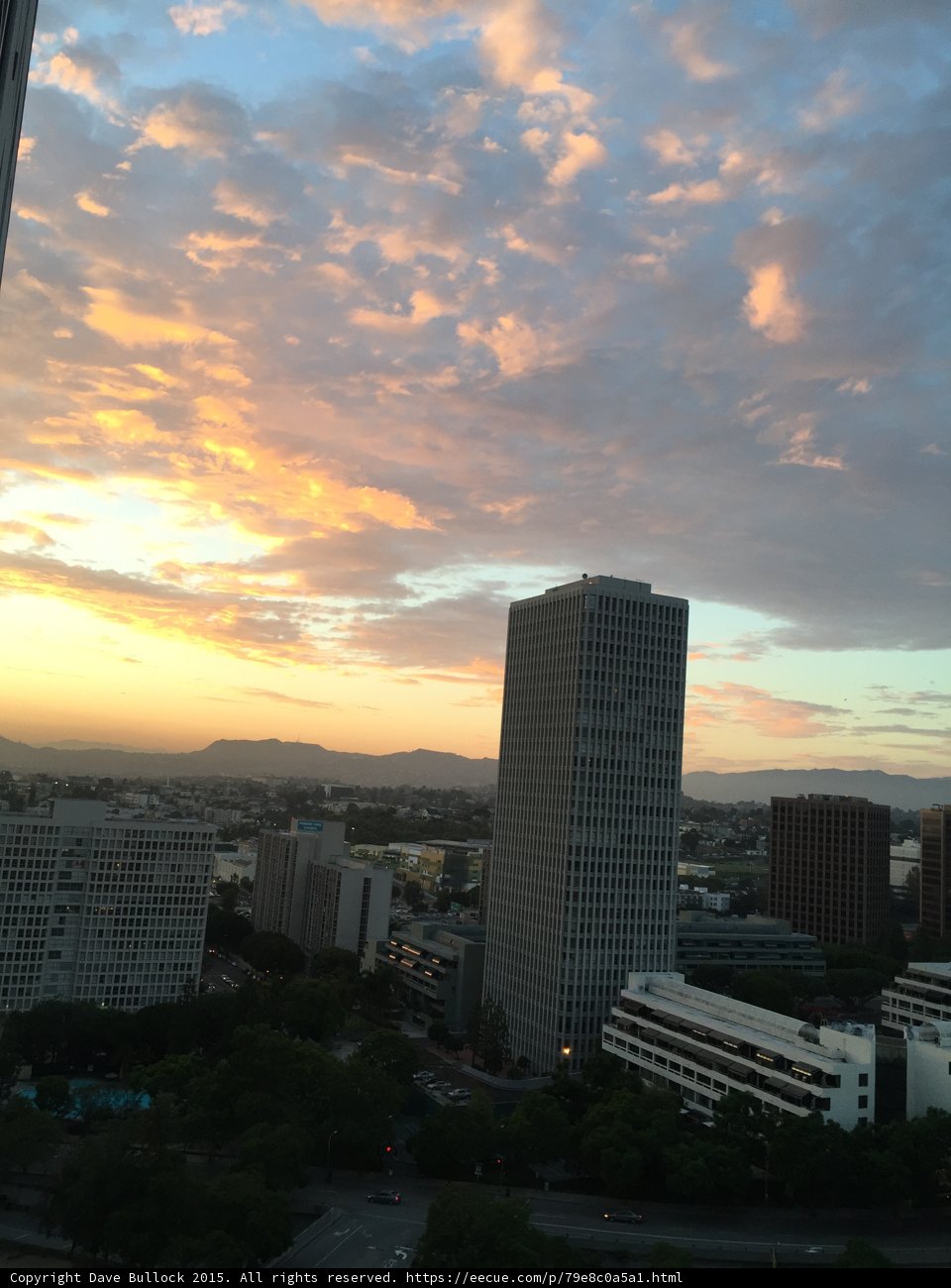 Sunset over the City