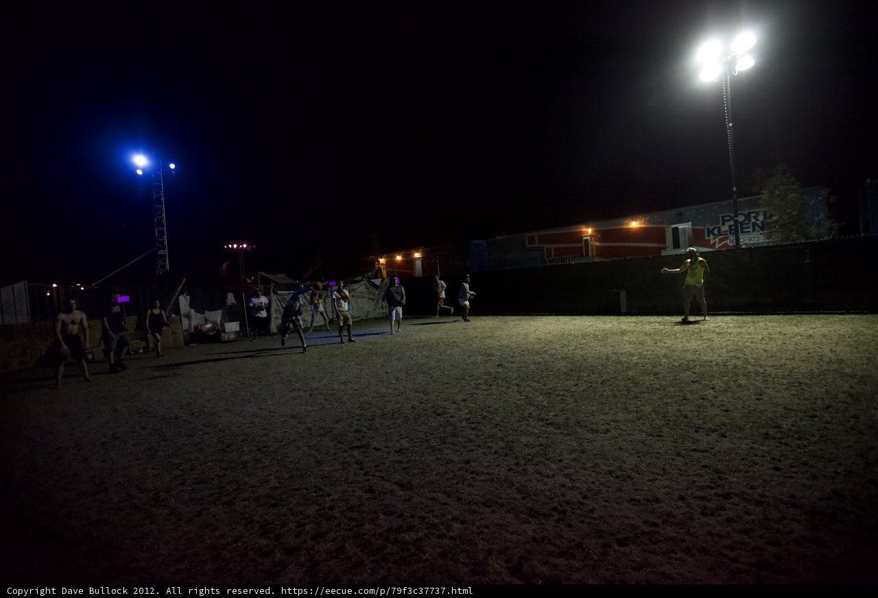 Nighttime Soccer under the Lamppost