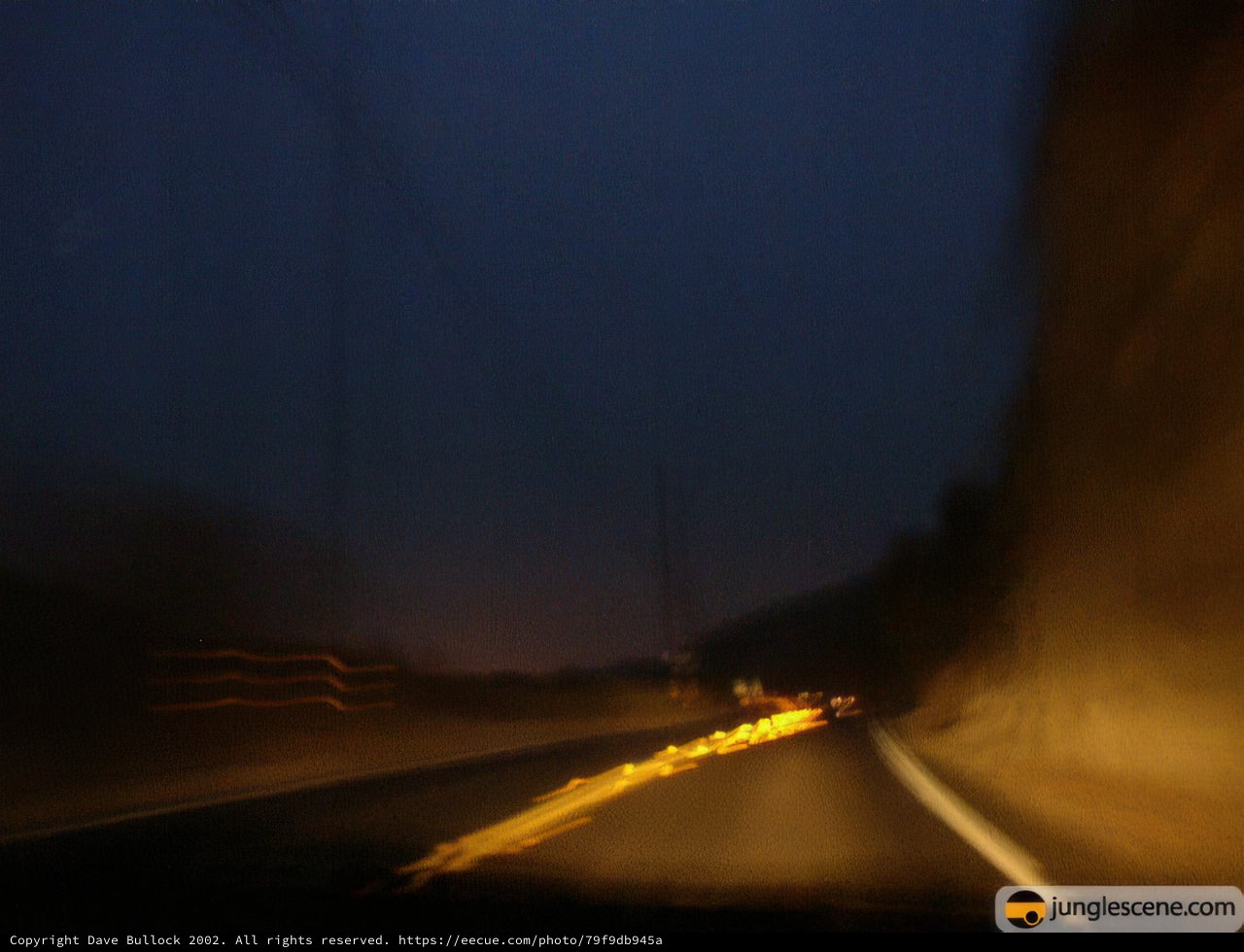 Blurry Freeway Drive