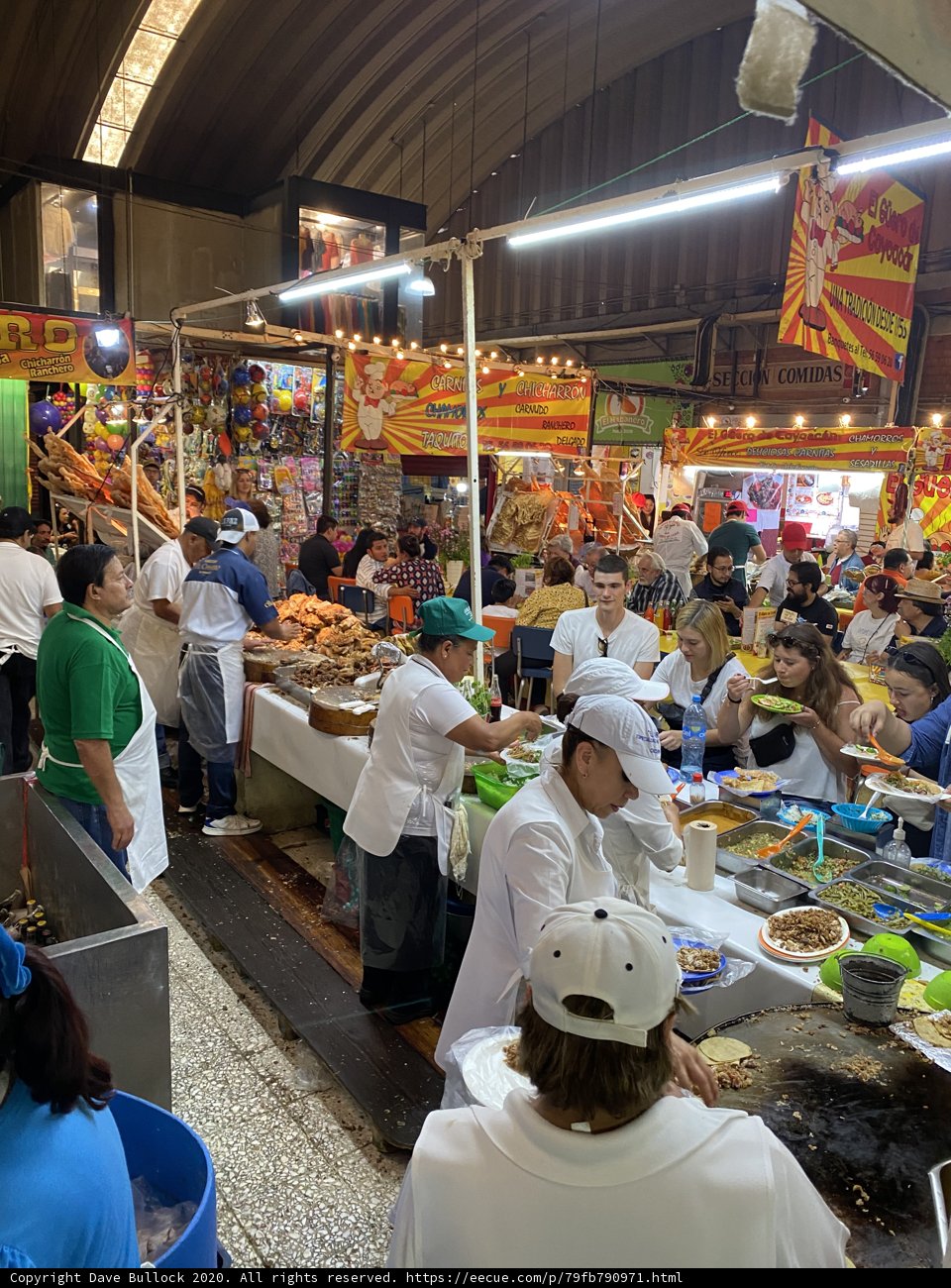 Bustling Food Market at Mercado de Coyoacan
