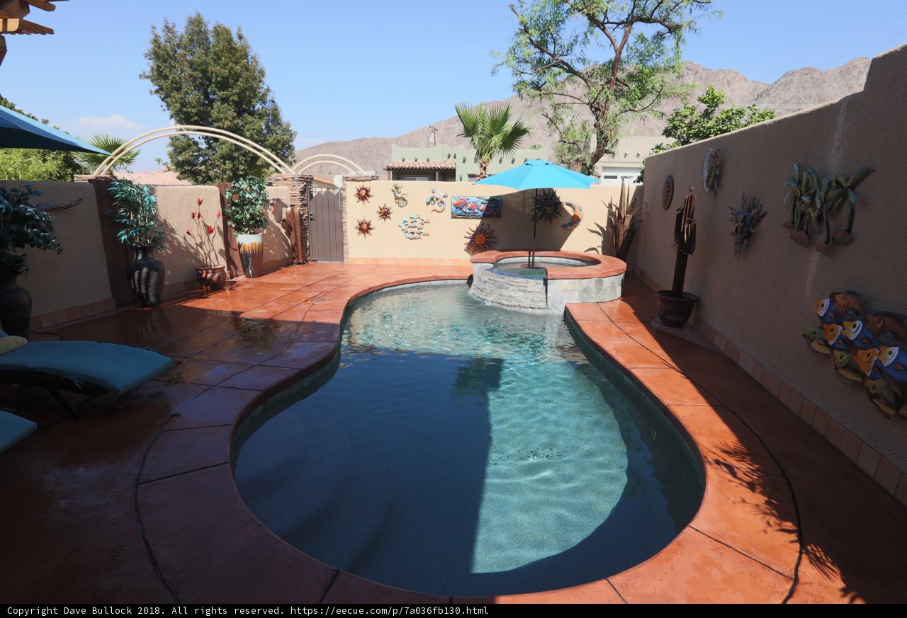Relaxing in the Backyard Oasis