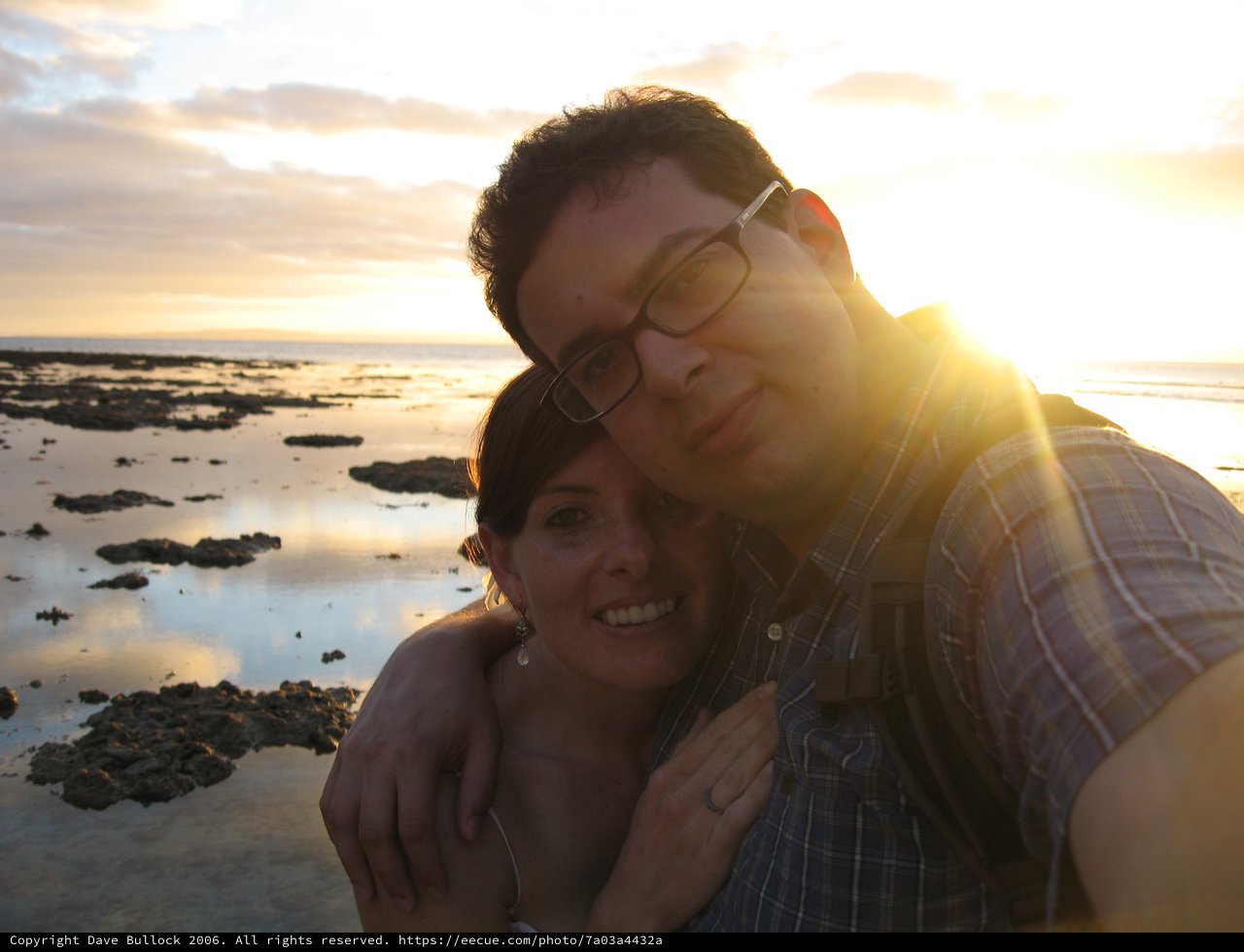 Golden Sunset Embrace on a Fijian Beach