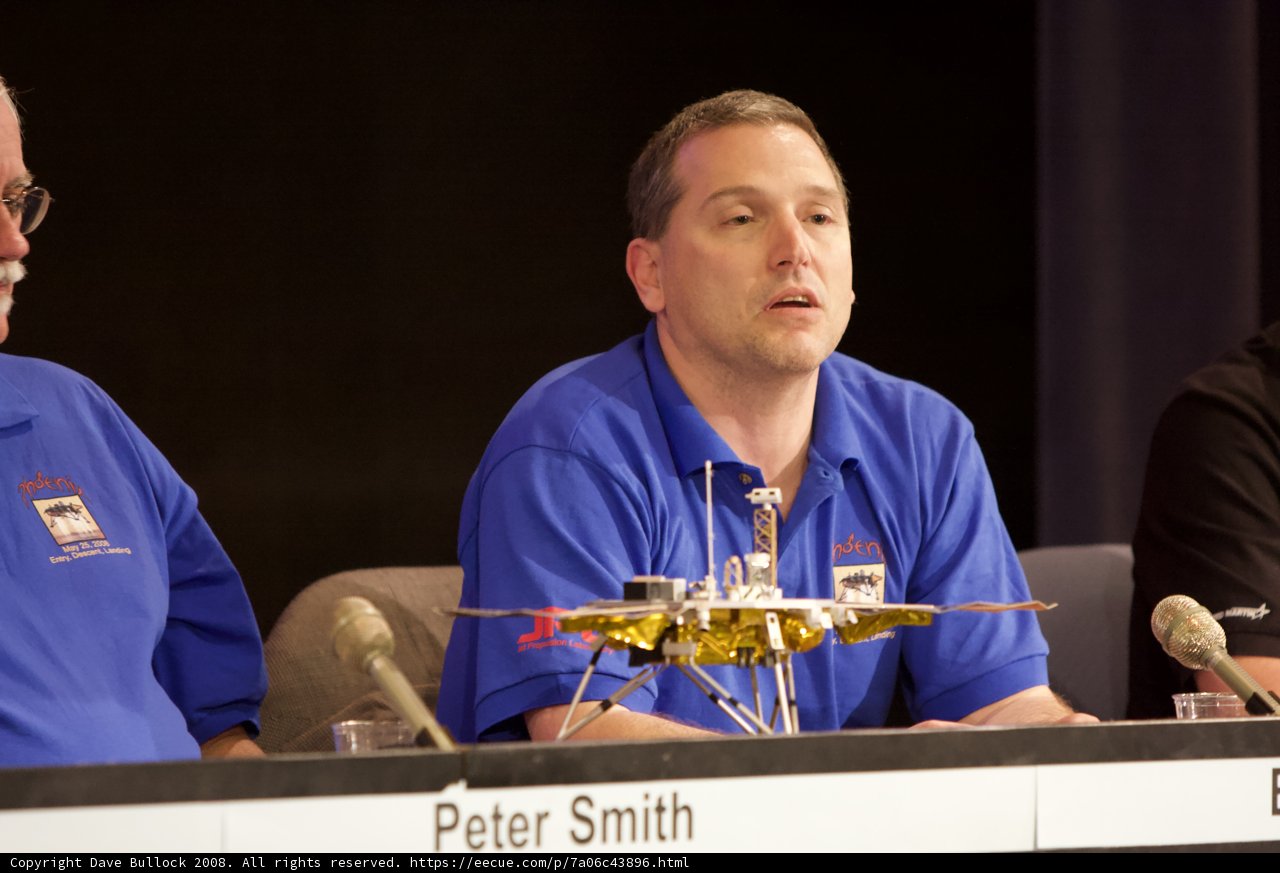 Three Men at Phoenix Landing Press Conference