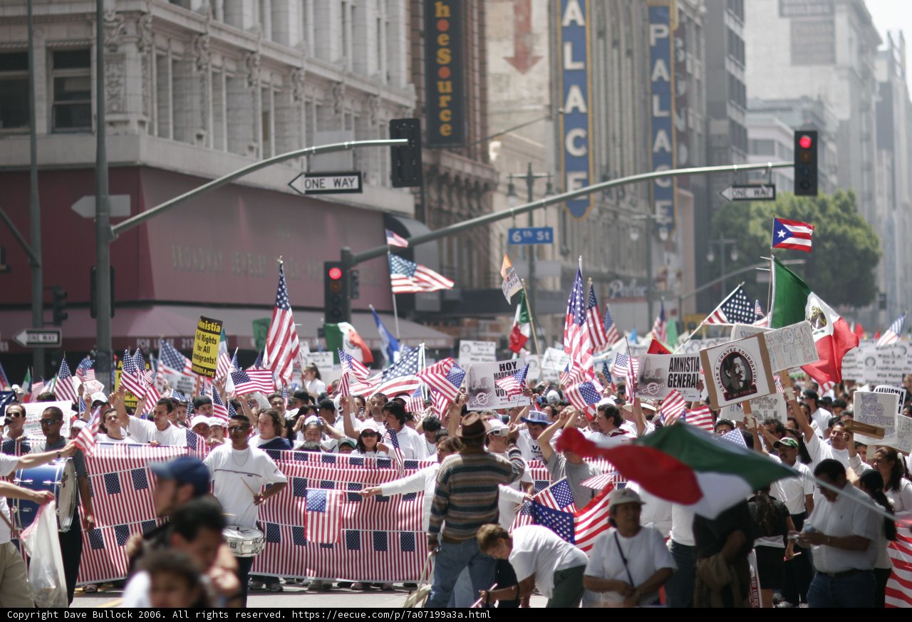 Vibrant Protest March in the Heart of the City