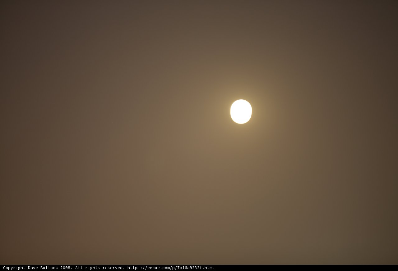 Glowing Full Moon in the Night Sky