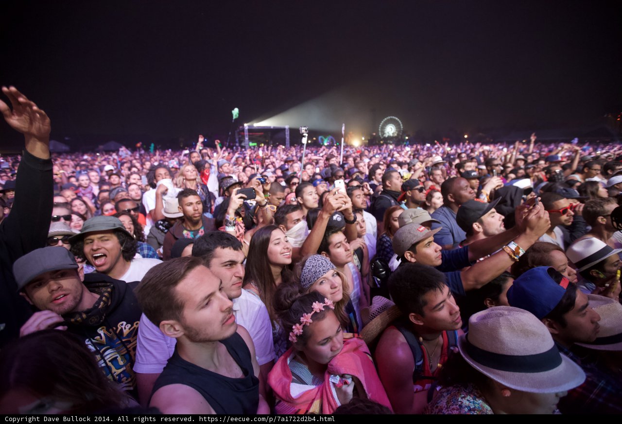 A Night Sky Full of Music and People at Coachella