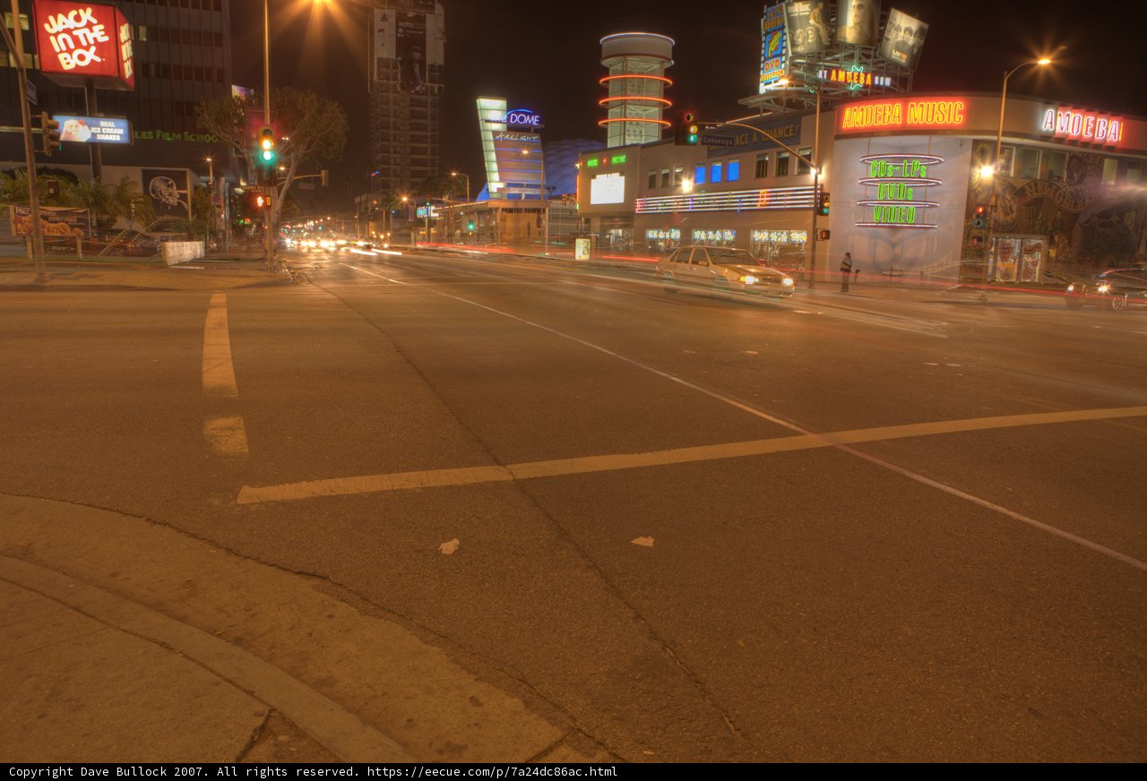 Nighttime Traffic in the Heart of the City