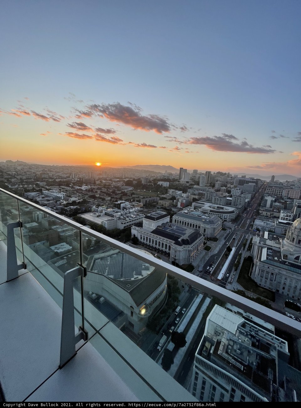 Sunset over the San Francisco Cityscape